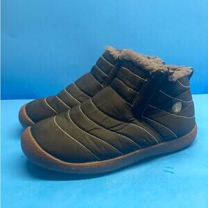 JACKSHIBO Winter Warm Outdoor Waterproof Hiking Ankle Snow Boots Shoes Size 40